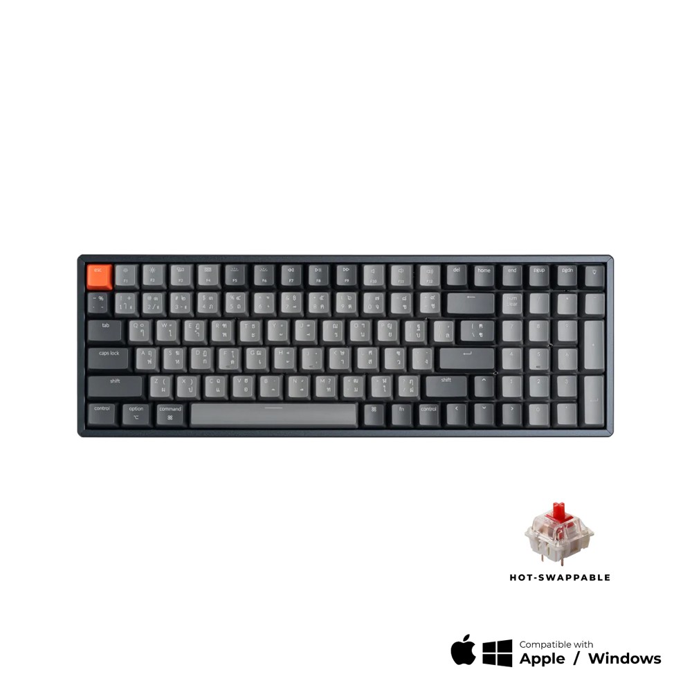 คีย์บอร์ดเกมมิ่ง Keychron Gaming Keyboard K4 V.2 Wireless Mechanical