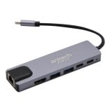 Anitech USB-C Hub (RA502) Gray