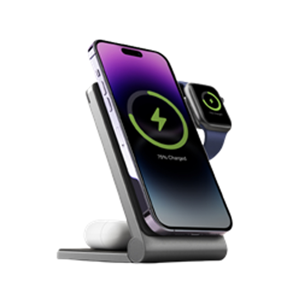 ที่ชาร์จไร้สาย ENERGEA 3-in-1 Wireless Chaeger Magnetic Stand 15W MAGTRIO GUNMETAL