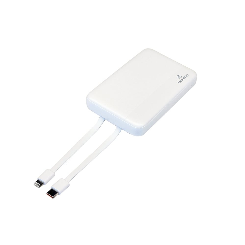พาวเวอร์แบงค์ TECHPRO 10,000 mAh W1008C