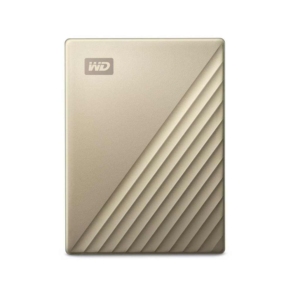 ฮาร์ดดิสก์ WD HDD Ext 2TB My Passport Ultra Type-C USB 3.0 Gold