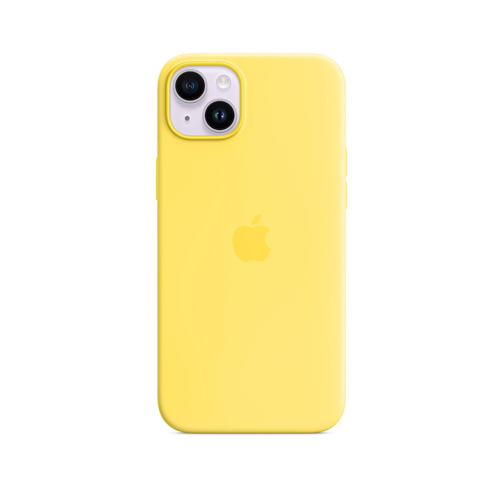 Apple iPhone 14 Plus Silicone Case with MagSafe - Canary Yellow