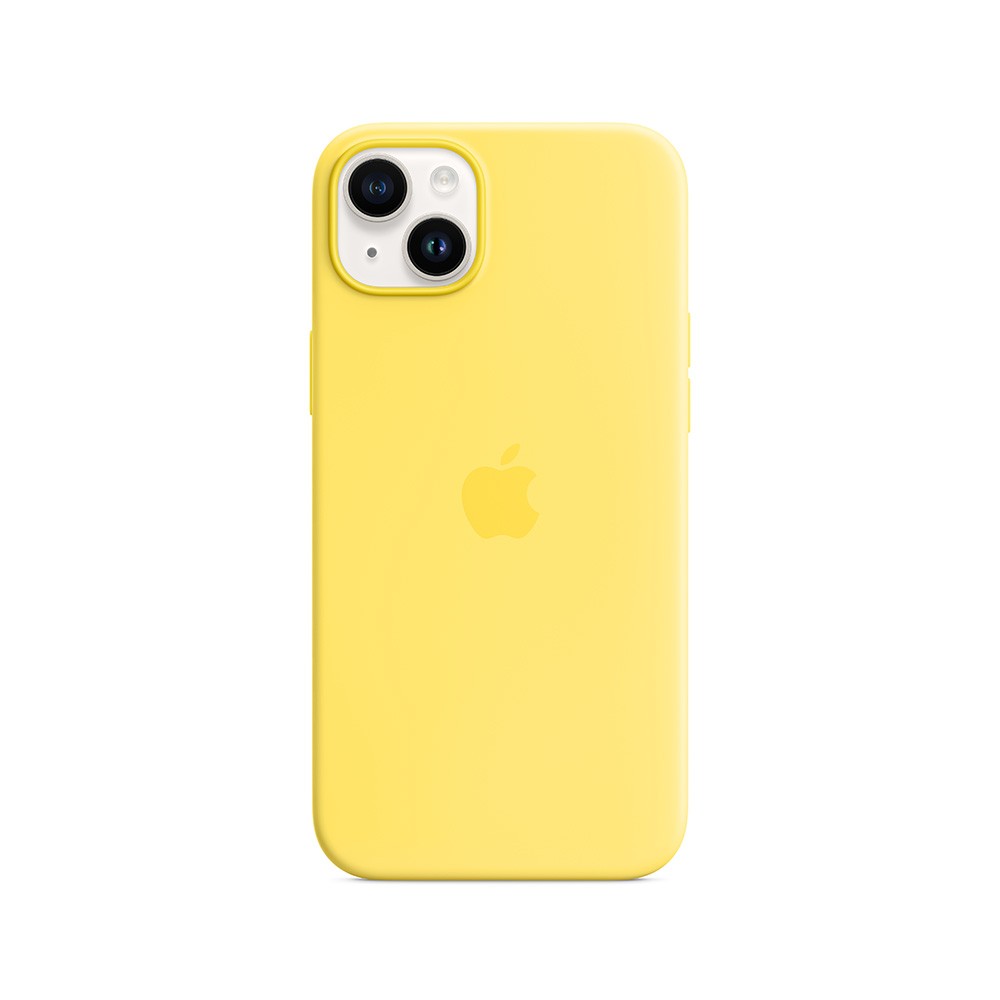 Apple iPhone 14 Plus Silicone Case with MagSafe - Canary Yellow