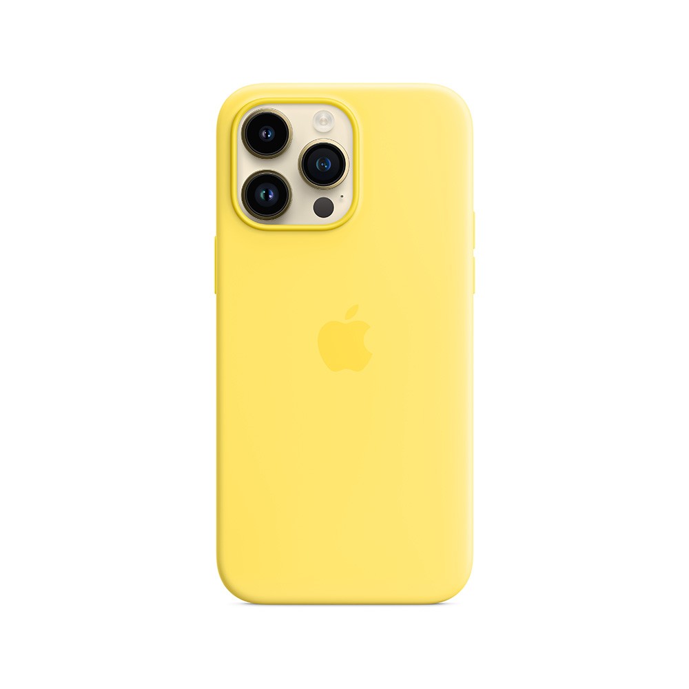 Apple iPhone 14 Pro Max Silicone Case with MagSafe - Canary Yellow