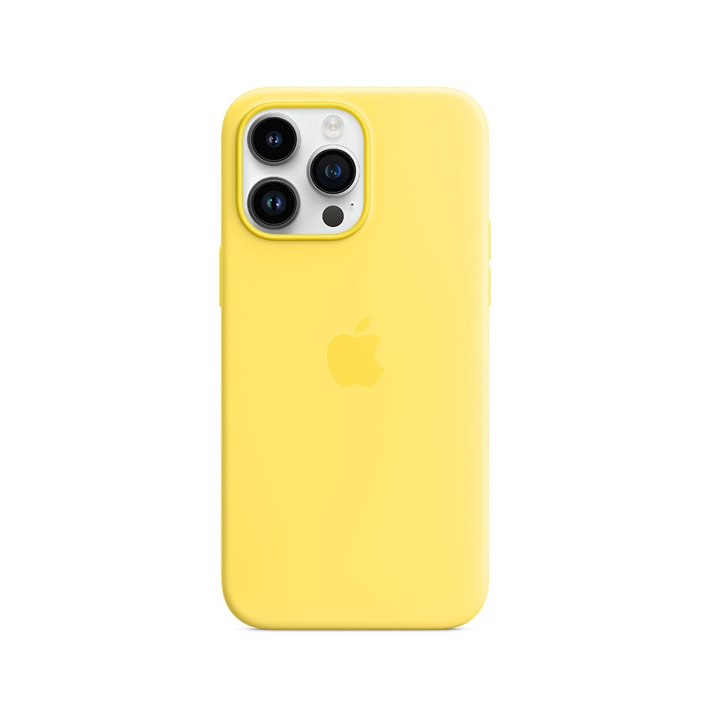 Apple iPhone 14 Pro Max Silicone Case with MagSafe - Canary Yellow