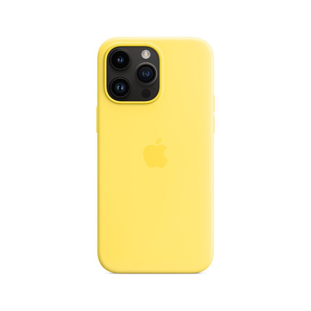 Apple iPhone 14 Pro Max Silicone Case with MagSafe - Canary Yellow