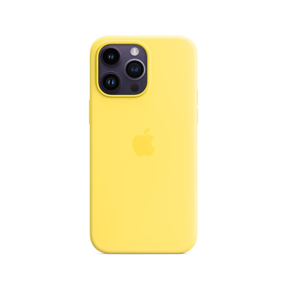 Apple iPhone 14 Pro Silicone Case with MagSafe - Canary Yellow