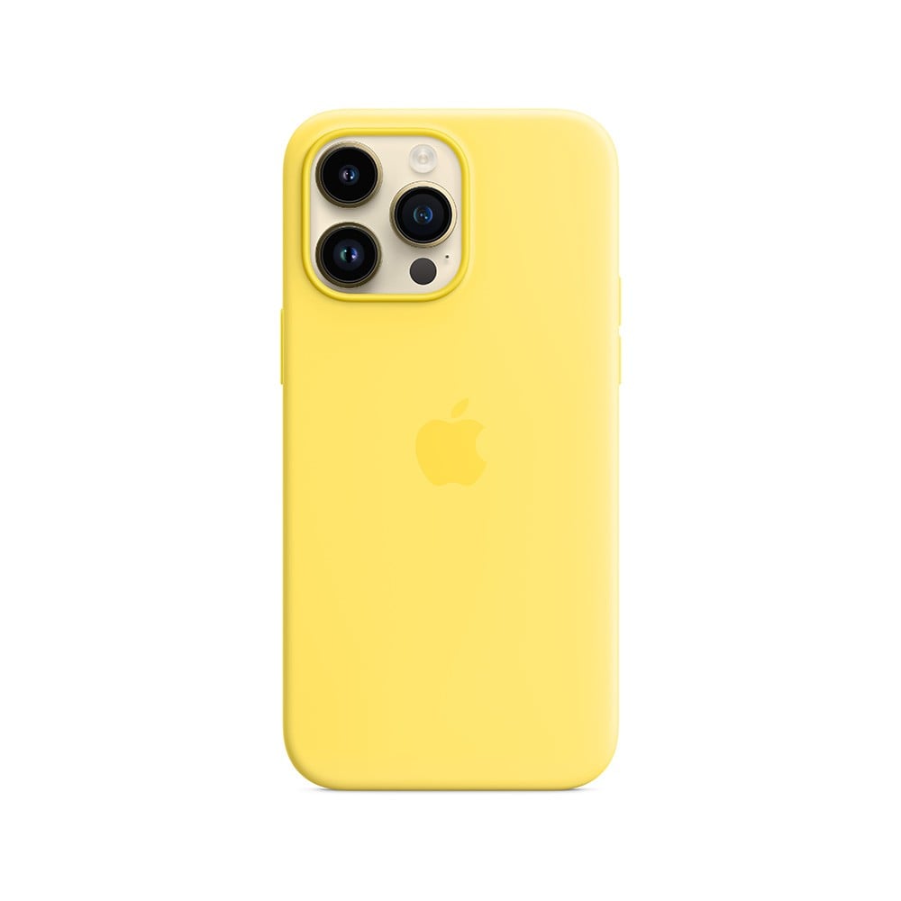 Apple iPhone 14 Pro Silicone Case with MagSafe - Canary Yellow