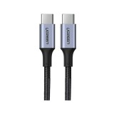 สายชาร์จ Ugreen USB-C to USB-C Cable Nylon 5A/100W 2M. Black (70429)