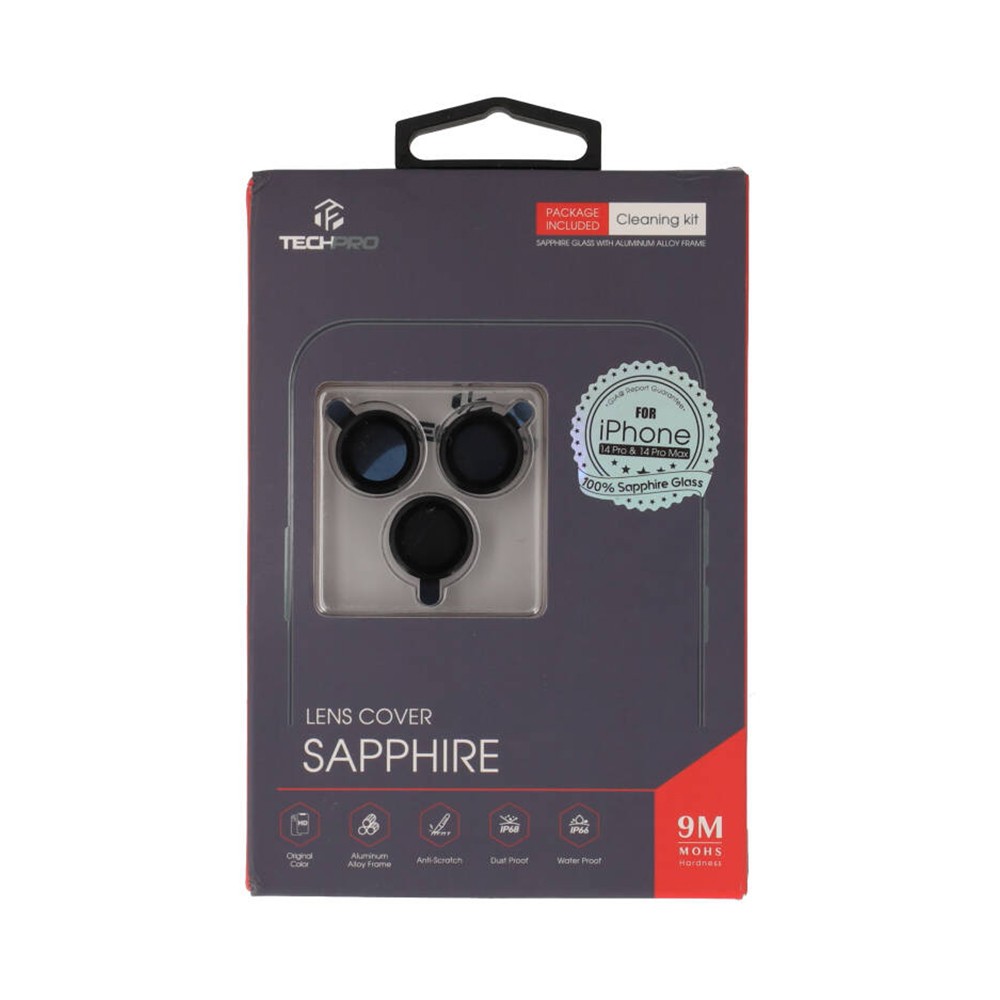 ครอบเลนส์ TECHPRO Sapphire Lens Protector iPhone 14 Pro/14 Pro Max