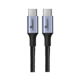 สายชาร์จ Ugreen USB-C to USB-C Cable Nylon 5A/100W 1M. Black (70427)