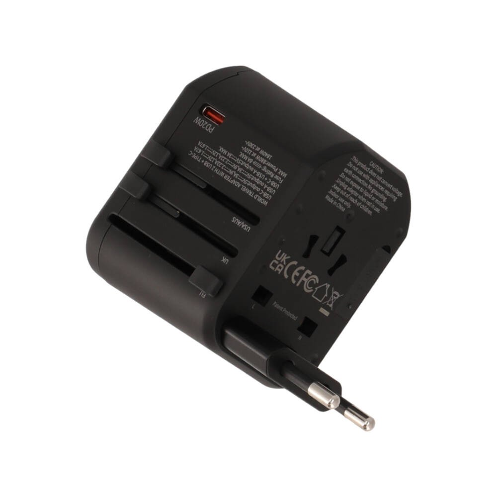 อะแดปเตอร์ Blue Box Multifunction Universal Travel Adapter Black (PLGBB001)