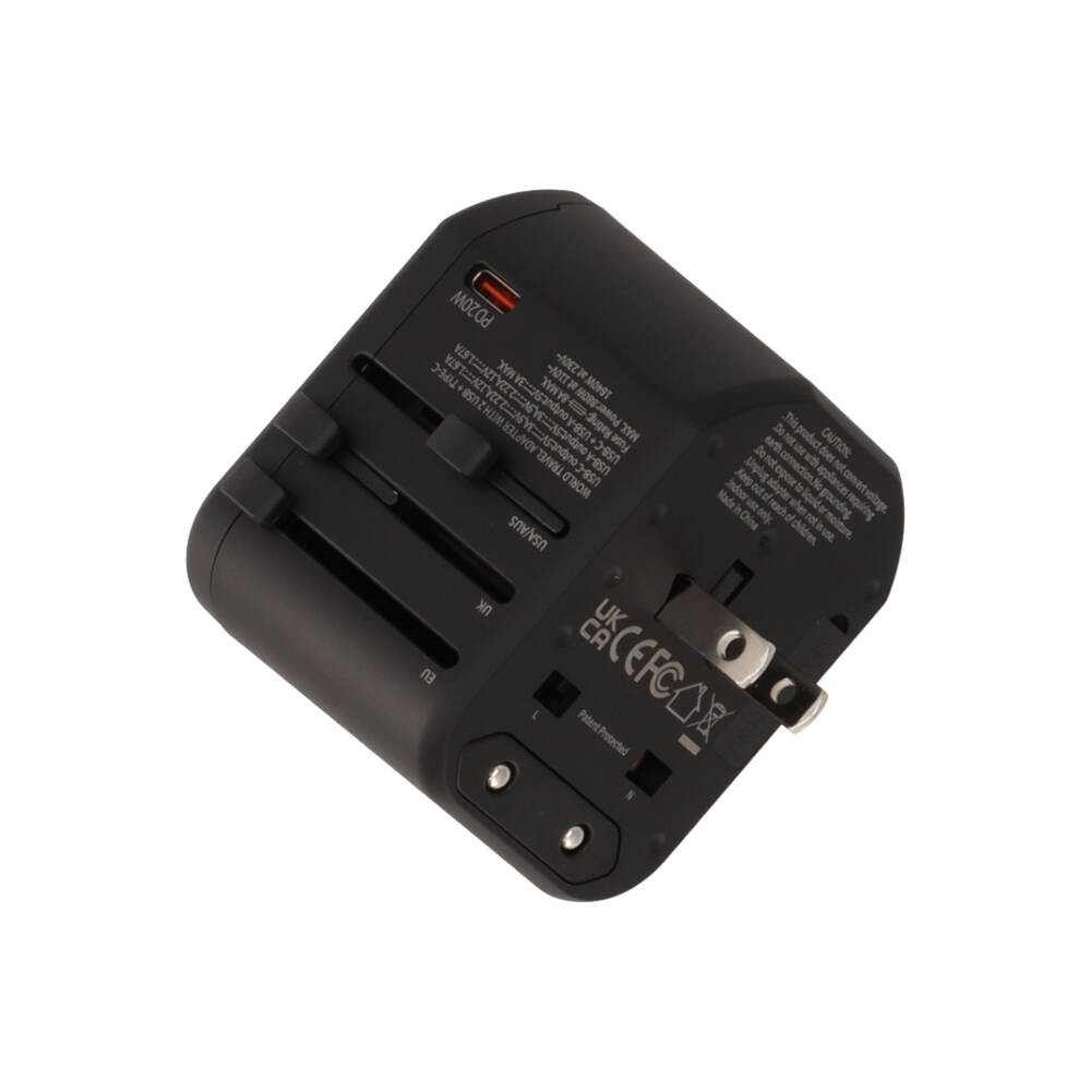 อะแดปเตอร์ Blue Box Multifunction Universal Travel Adapter Black (PLGBB001)