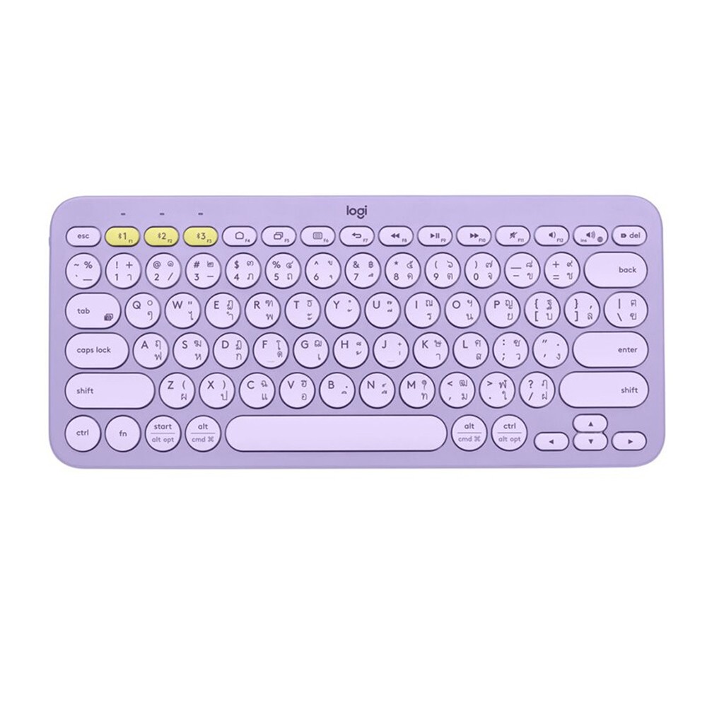 คีย์บอร์ดไร้สาย Logitech Bluetooth Keyboard Multi-Device K380 Lavender TH/EN